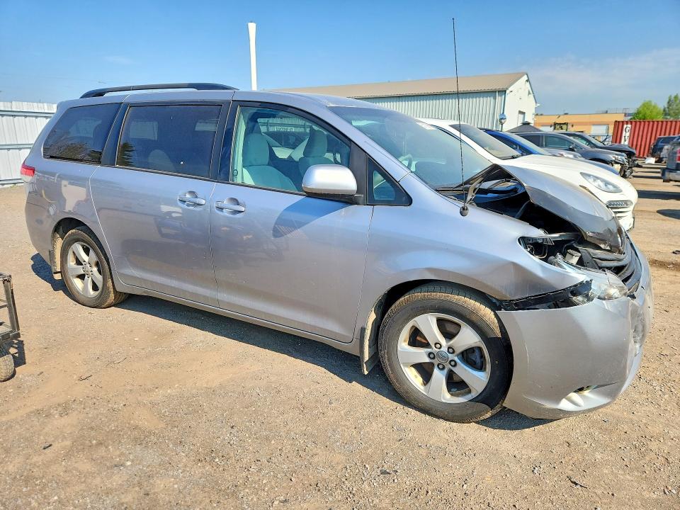 2011 Toyota Sienna VIN 5TDKK3DC7BS095102 COPART salvage auction — FRONT END, On - Permit No Brand - Unfit, sold $2,950 on 2026-07-09 (photo 4)
