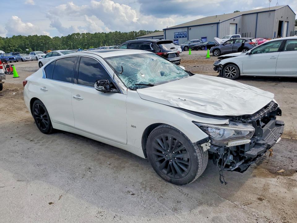 2020 Infiniti Q50 VIN JN1EV7AP2LM207419 COPART salvage auction — FRONT END, Ms - Cert Of Title-Salvaged, sold $2,800 on 2026-07-17 (photo 4)
