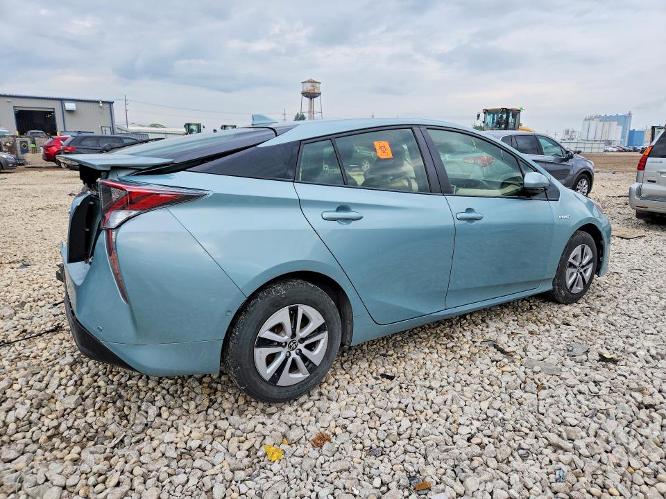 2017 Toyota Prius VIN JTDKBRFU7H3045092 COPART salvage auction — REAR END, Il - Salvage Certificate, sold $2,250 on 2026-07-08 (photo 3)