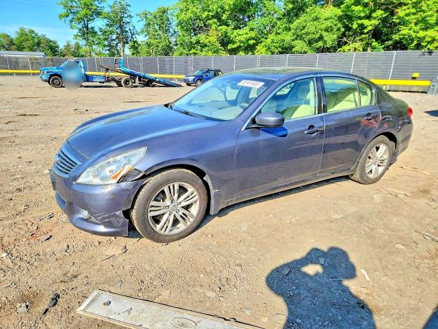 2010 Infiniti G VIN JN1CV6AR3AM254054 COPART salvage auction — SIDE, Md - Cert Of Salvage < 75% Damage, sold $575 on 2026-07-10 (photo 1)