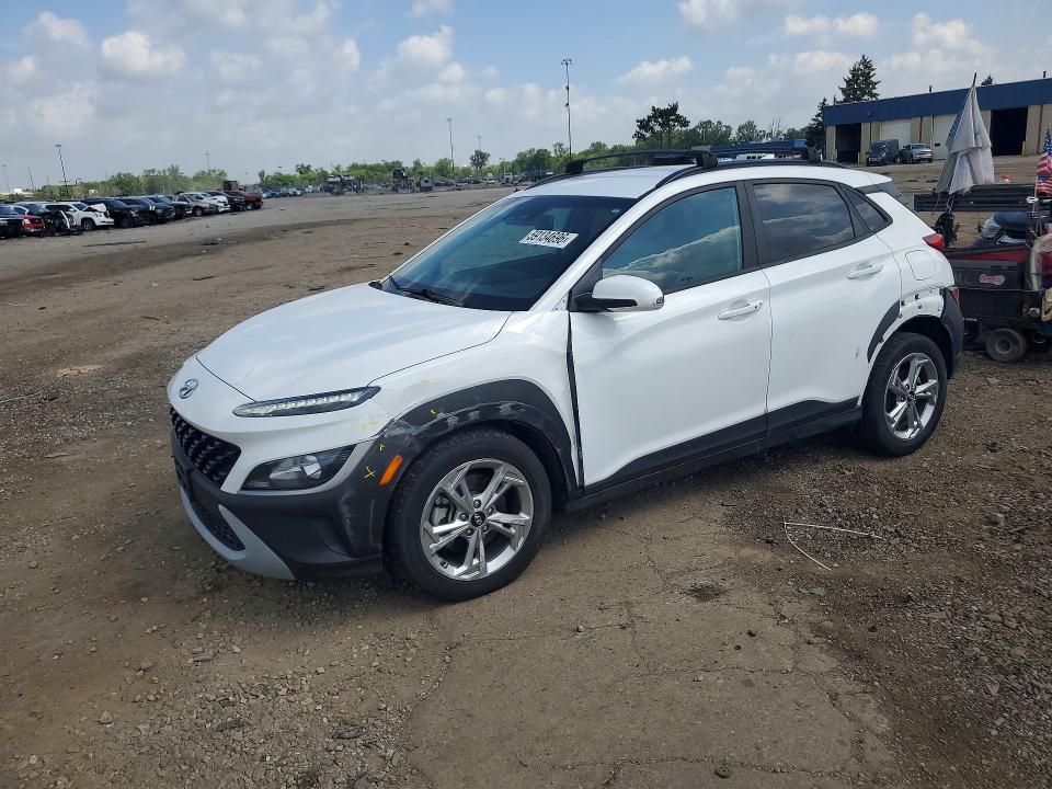 2023 Hyundai Kona VIN KM8K6CAB4PU022445 COPART salvage auction — FRONT END, MI - CERTIFICATE OF TITLE, sold $4,100 on 2026-07-09 (photo 1)