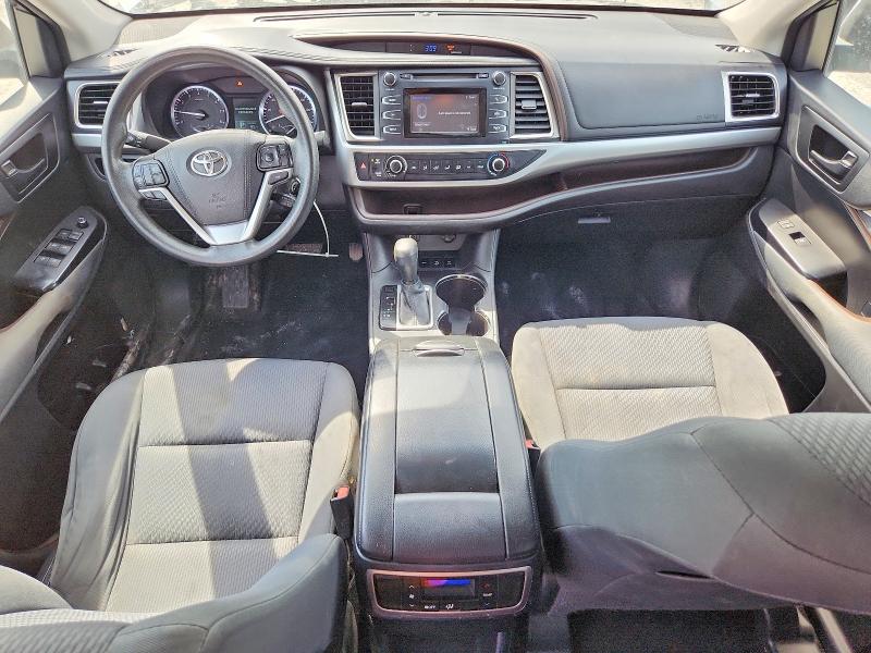 2016 Toyota Highlander VIN 5TDBKRFH3GS231423 COPART salvage auction — FRONT END, IL - SALVAGE CERTIFICATE, sold $1,750 on 2026-07-08 (photo 8)