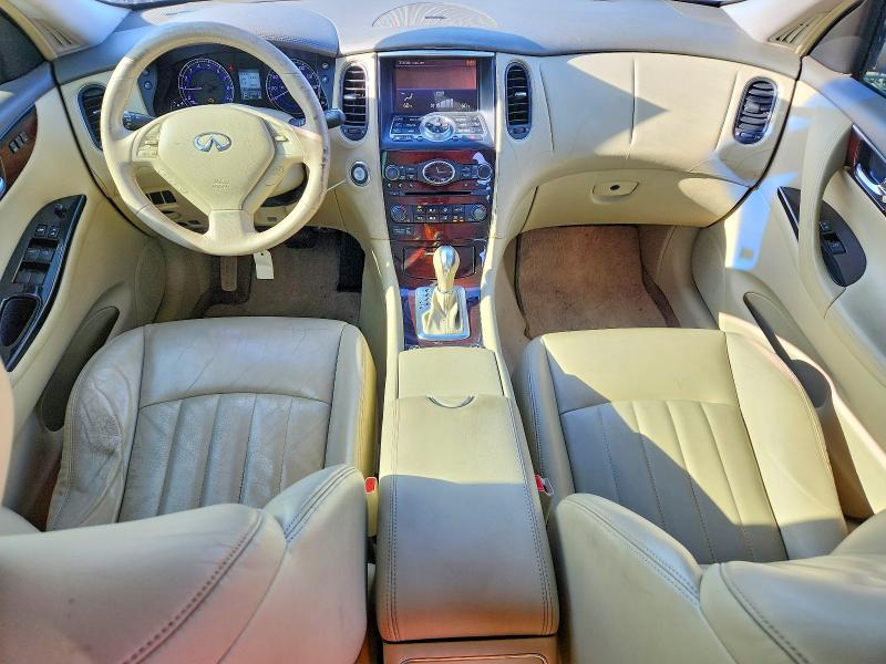 2011 Infiniti Ex VIN JN1AJ0HP3BM801054 COPART salvage auction — WATER/FLOOD, TX - SALVAGE TITLE-FLOOD DAMAGE, sold $1,200 on 2026-07-23 (photo 8)
