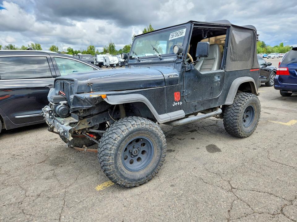 1993 Jeep Wrangler / VIN 1J4FY29S0PP267430 COPART salvage auction — FRONT END, Or - Salvage Title Certificate, sold $925 on 2026-07-27 (photo 1)