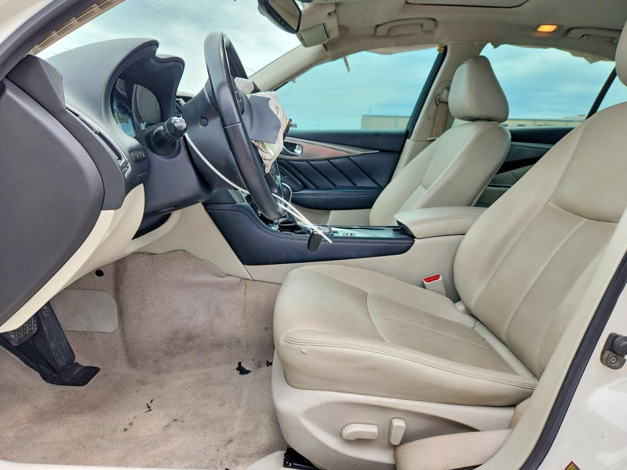 2017 Infiniti Q50 VIN JN1EV7AP2HM739518 COPART salvage auction — Front End, TX - SALVAGE VEHICLE TITLE, sold $1,000 on 2026-07-09 (photo 7)