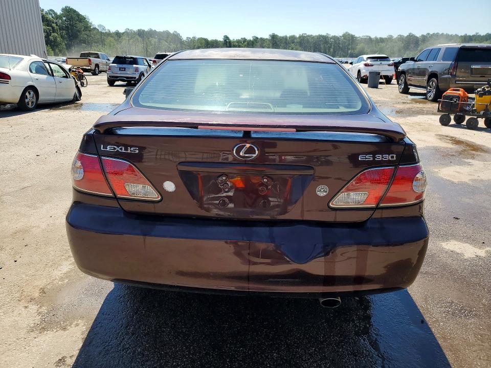 2004 Lexus Es 330 VIN JTHBA30GX45028075 COPART salvage auction — FRONT END, SC - CERT OF TITLE-SALVAGE, sold $325 on 2026-07-20 (photo 6)