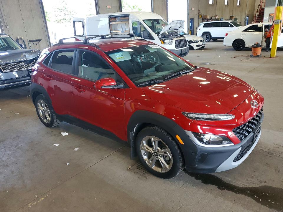 2022 Hyundai Kona VIN KM8K62AB1NU860455 COPART salvage auction — HAIL, Mn - Cert Of Title-Salvage, sold $975 on 2026-07-30 (photo 4)