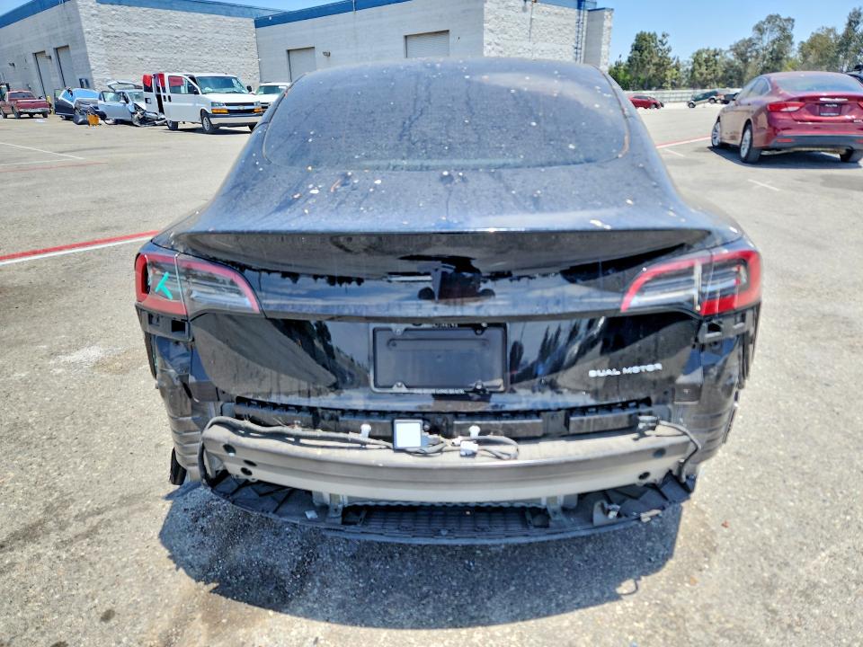 2023 Tesla Model 3 VIN 5YJ3E1EB9PF655154 COPART salvage auction — REAR END, CA - SALVAGE CERTIFICATE, sold $7,700 on 2026-07-28 (photo 6)