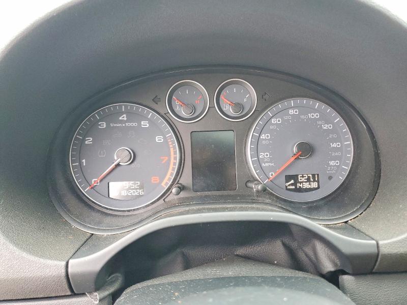 2011 Audi A3 VIN WAUKEAFM8BA081396 COPART salvage auction — MINOR DENT/SCRATCHES, Ca - Salvage Certificate, sold $850 on 2026-07-28 (photo 9)