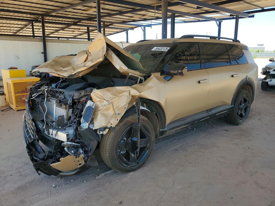 2027 Kia Telluride VIN 5XYPDESA2VG005658 COPART salvage auction — FRONT END, AZ - CERT OF TITLE - SALVAGE, sold $21,300 on 2026-07-14 (photo 1)