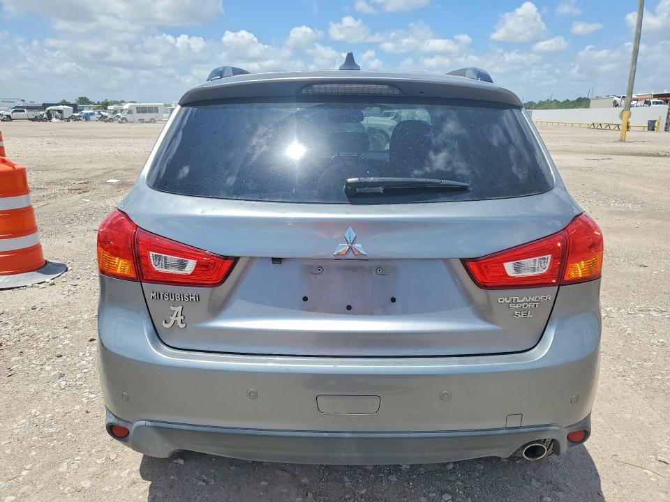 2017 Mitsubishi Outlander VIN JA4AP4AW4HZ026354 COPART salvage auction — HAIL, Tx - Certificate Of Title, sold $4,350 on 2026-07-16 (photo 6)