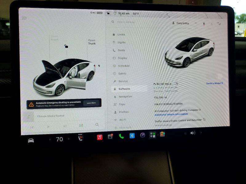 2020 Tesla Model 3 VIN 5YJ3E1EB4LF606986 COPART salvage auction — REAR END, Mn - Cert Of Title-Salvage, sold $4,250 on 2026-08-25 (photo 9)