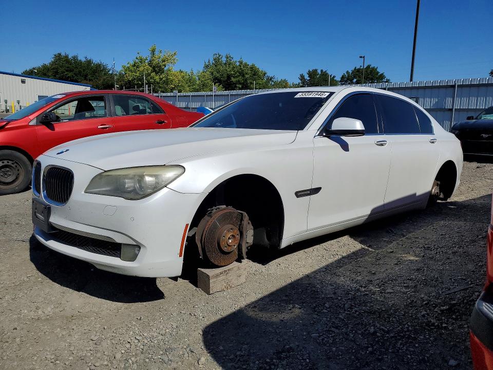 2011 BMW 7 series VIN WBAKB4C52BC574261 COPART salvage auction — VANDALISM, CA - SALVAGE CERTIFICATE, sold $100 on 2026-07-07 (photo 1)