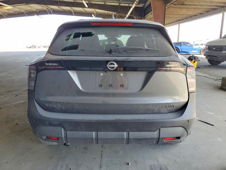 2025 Nissan Kicks VIN 3N8AP6CB2SL405593 COPART salvage auction — FRONT END, Ca - Salvage Certificate, sold $5,200 on 2026-07-02 (photo 6)
