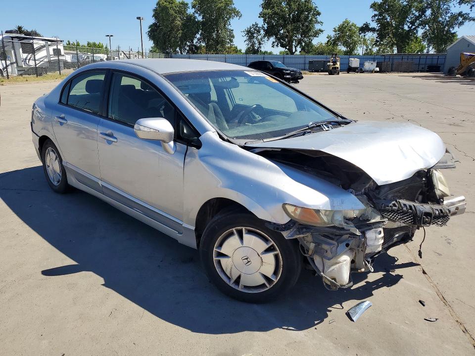 2010 Honda Civic VIN JHMFA3F27AS007498 COPART salvage auction — FRONT END, Ca - Salvage Certificate, sold $125 on 2026-07-13 (photo 4)