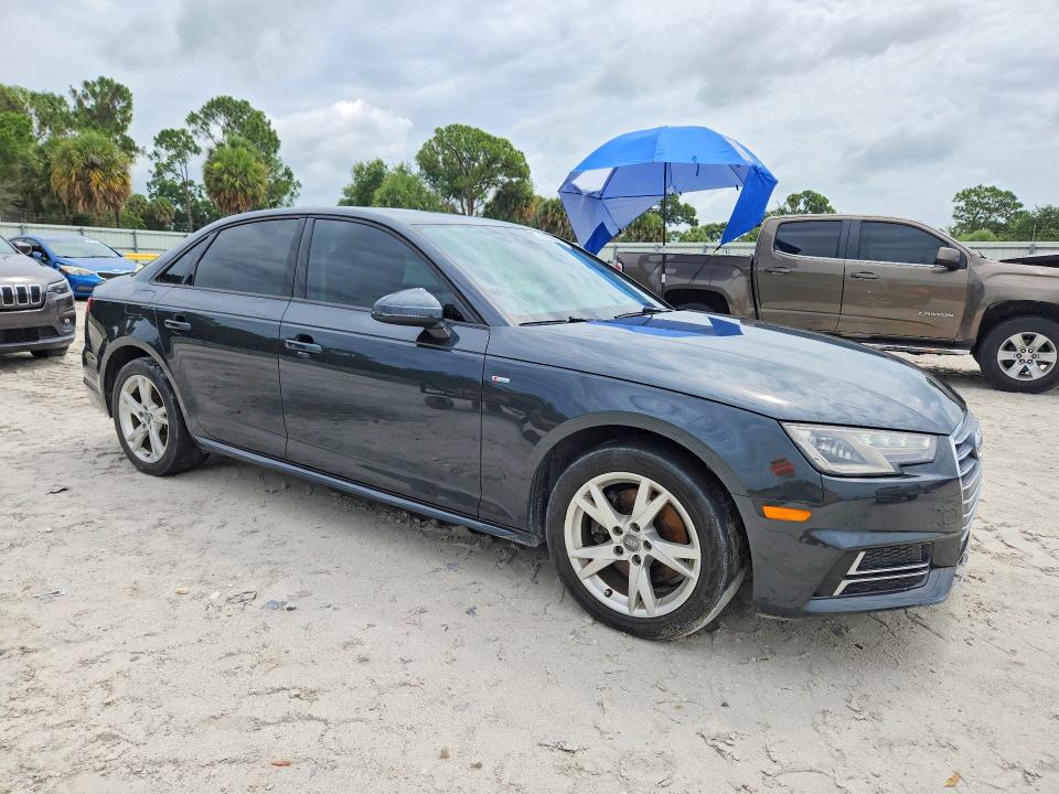 2018 Audi A4 VIN WAUKMAF45JA231563 COPART salvage auction — WATER/FLOOD, FL - CERT OF TITLE SLVG REBUILDABLE, sold $250 on 2026-07-22 (photo 4)