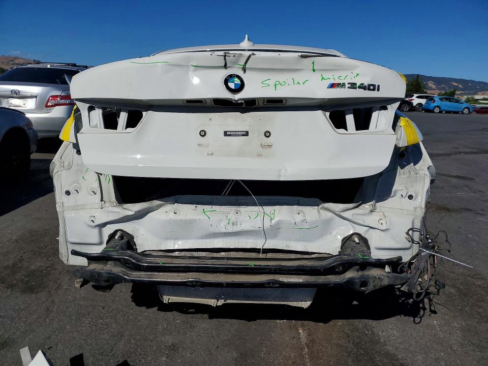 2021 BMW M340i VIN WBA5U7C02MFL29085 COPART salvage auction — FRONT END, CA - SALVAGE CERTIFICATE, sold $13,500 on 2026-07-14 (photo 6)