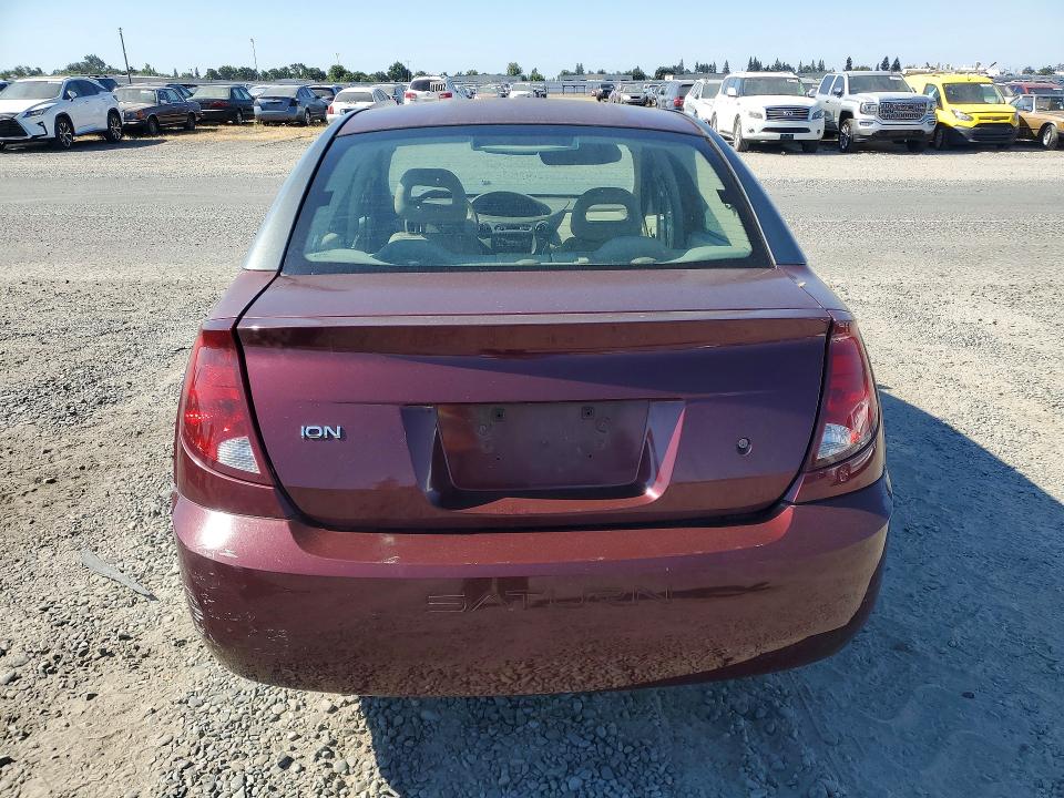 2003 Saturn Ion VIN 1G8AJ52F53Z138675 COPART salvage auction — REAR END, Ca - Dis/Dlr/Exp Only Clean Title, sold $125 on 2026-07-02 (photo 6)