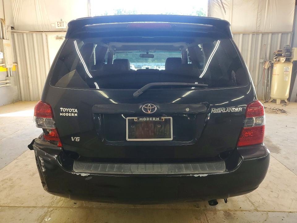 2007 Toyota Highlander VIN JTEGP21A970132127 COPART salvage auction — REAR END, Nc - Salvage Certificate Of Title, sold $1,400 on 2026-07-22 (photo 6)