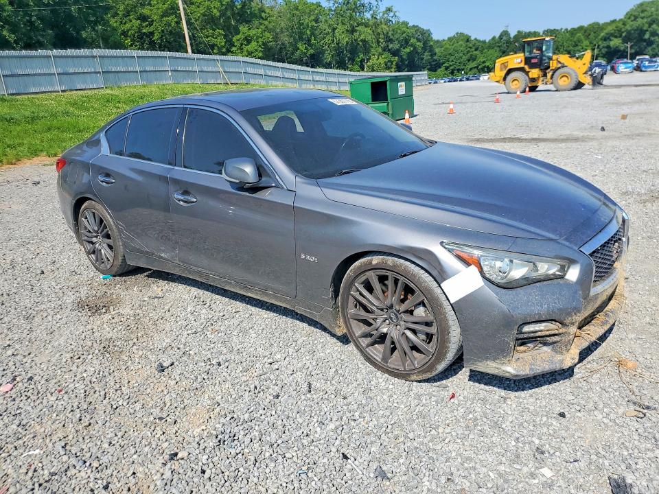 2016 Infiniti Q50 VIN JN1FV7AP8GM420708 COPART salvage auction — FRONT END, Nc - Salvage Certificate Of Title, sold $500 on 2026-07-29 (photo 4)