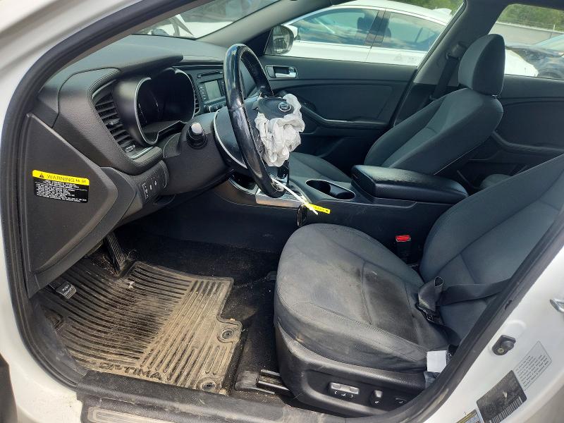 2014 Kia Optima hybrid VIN KNAGN4AD3E5077123 COPART salvage auction — FRONT END, On - Permit Salvage, sold $1,550 on 2026-07-07 (photo 7)