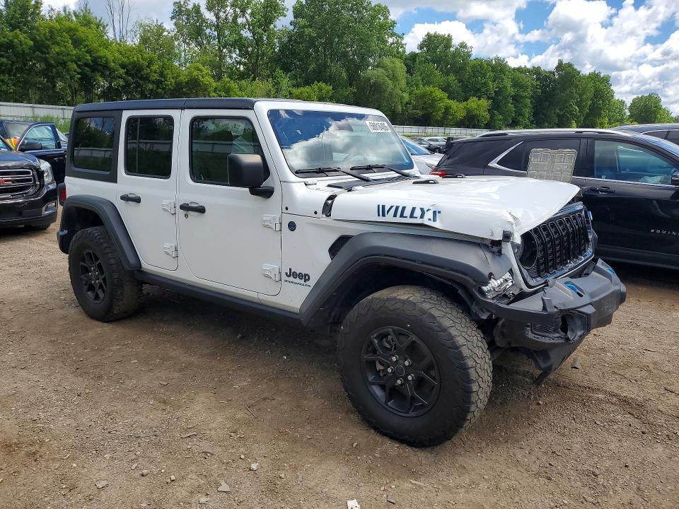2024 Jeep Wrangler / VIN 1C4RJXN69RW201934 COPART salvage auction — FRONT END, Il - Certificate Of Title, sold $15,500 on 2026-07-29 (photo 4)