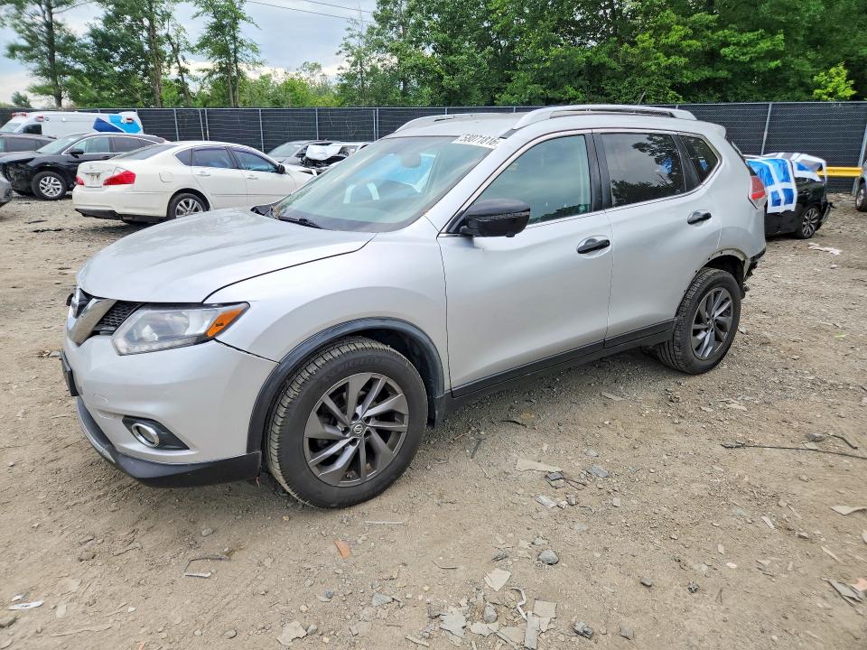 2016 Nissan VIN JN8AT2MV1GW142916 COPART salvage auction — REAR END, Md - Cert Of Salvage > 75% Damage, sold $800 on 2026-07-07 (photo 1)