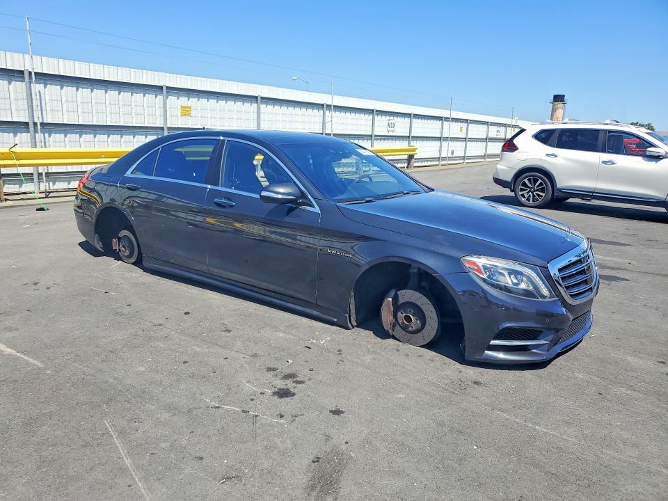 2015 Mercedes-benz S-klasse VIN WDDUG8CB2FA156655 COPART salvage auction — SIDE, Ca - Salvage Certificate, sold $4,850 on 2026-07-13 (photo 4)
