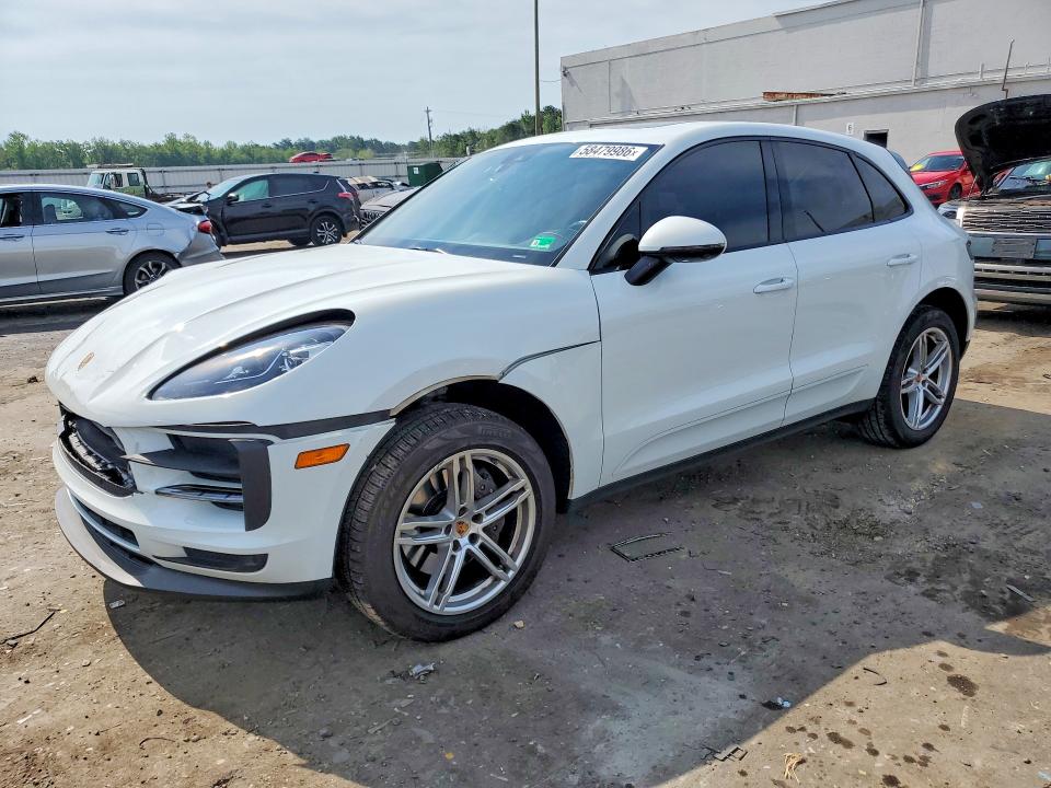 2021 Porsche Macan VIN WP1AA2A54MLB15887 COPART salvage auction — FRONT END, Va - Cert Of Title - Salvage, sold $20,200 on 2026-08-12 (photo 1)