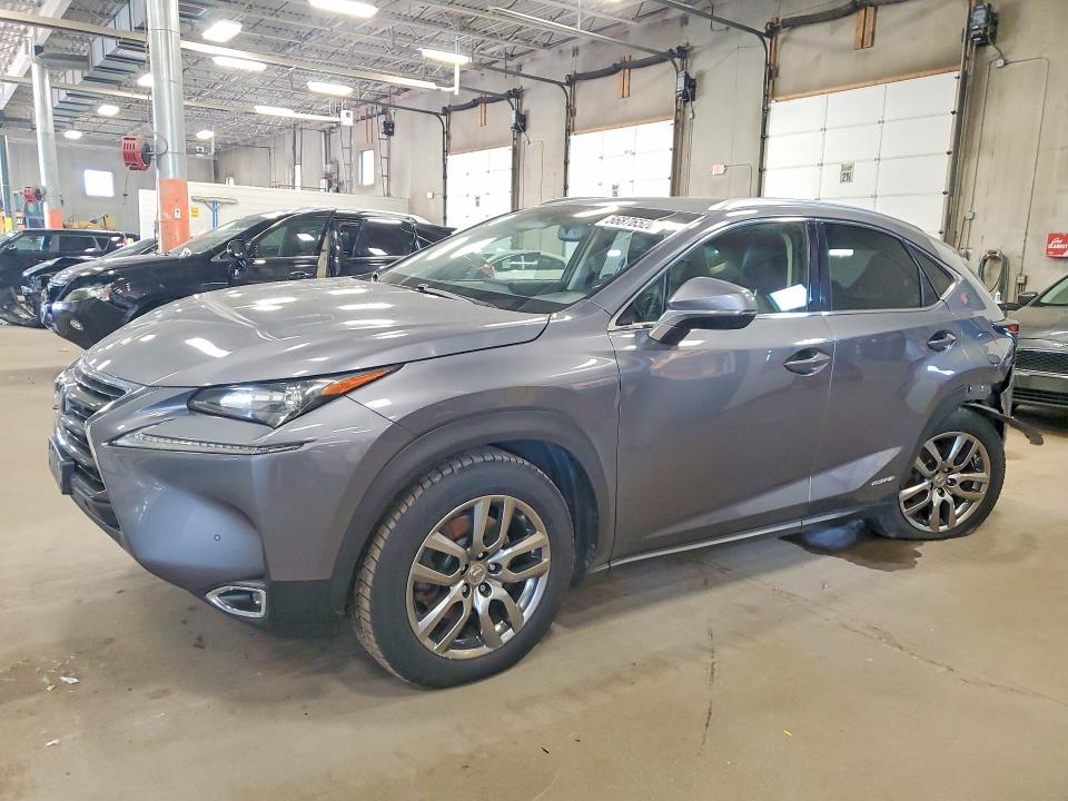2015 Lexus Nx VIN JTJBJRBZ1F2027630 COPART salvage auction — REAR END, Mn - Cert Of Title-Salvage, sold $3,100 on 2026-07-14 (photo 1)