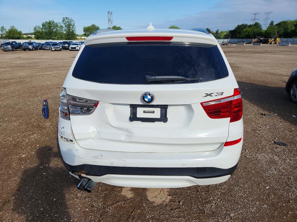 2016 BMW X3 VIN 5UXWZ7C56G0R31885 COPART salvage auction — REAR END, Il - Salvage Certificate, sold $2,900 on 2026-07-07 (photo 6)