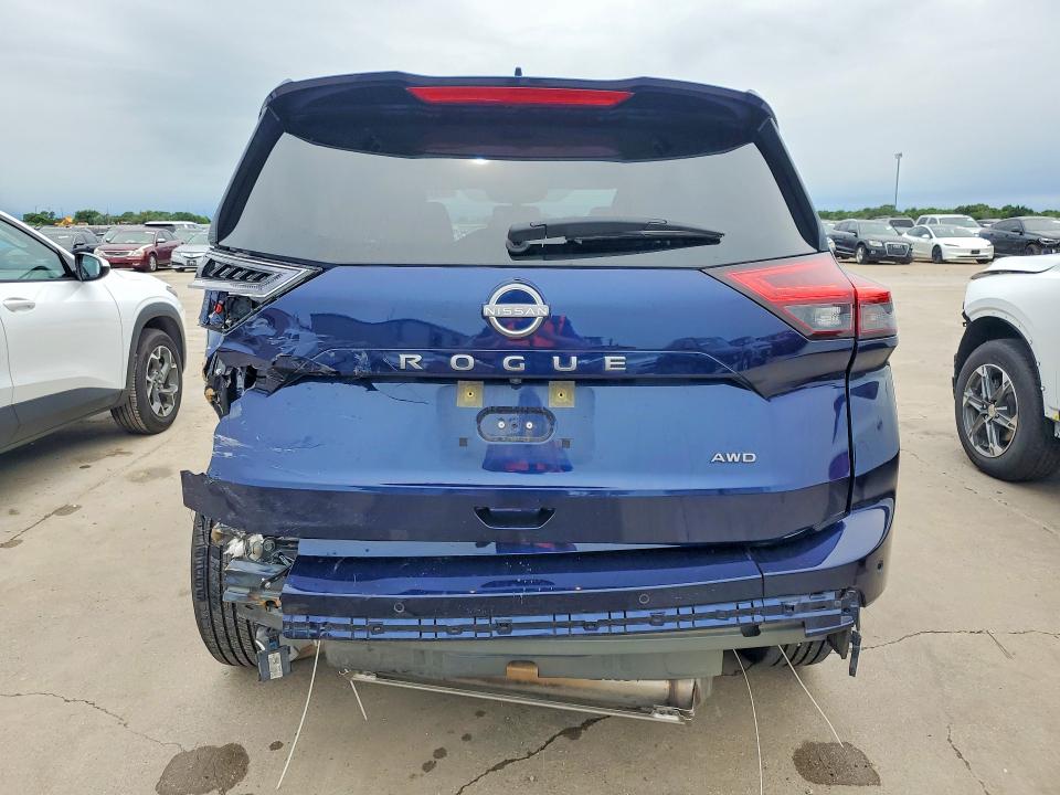 2025 Nissan Rogue VIN JN8BT3BB6SW147881 COPART salvage auction — REAR END, TX - SALVAGE VEHICLE TITLE, sold $4,500 on 2026-07-23 (photo 6)
