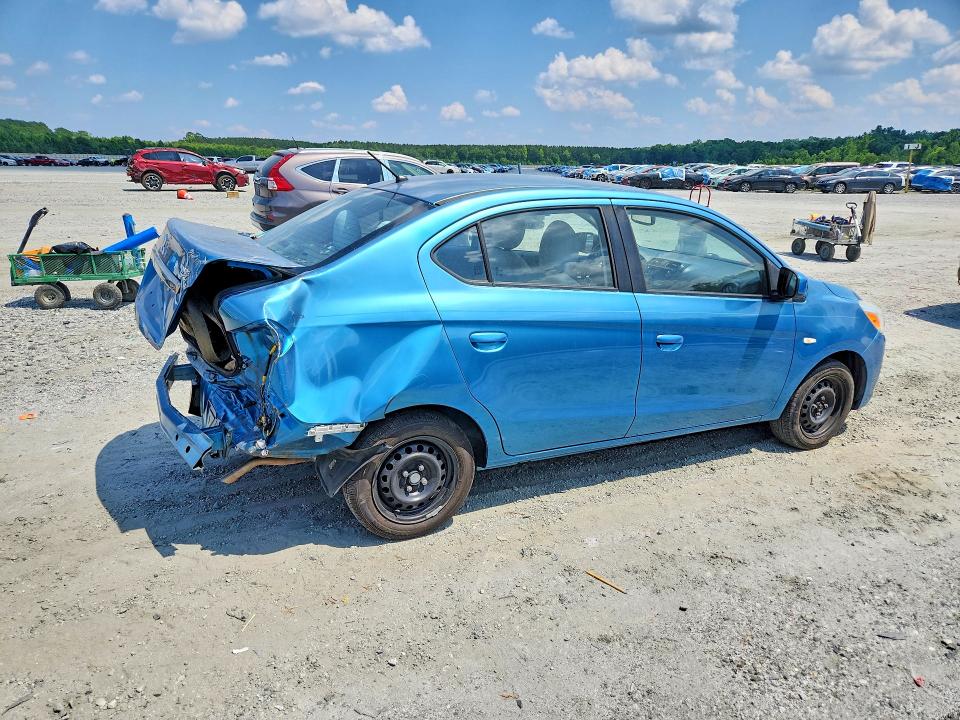 2017 Mitsubishi Mirage VIN ML32F3FJ7HHF14763 COPART salvage auction — REAR END, Ga - Cert Of Title-Salvage (P), sold $800 on 2026-07-08 (photo 3)