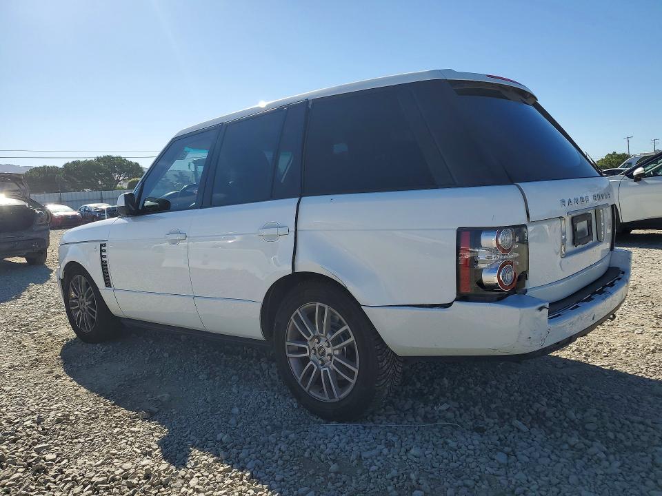2012 Land rover RANGE ROVER VIN SALME1D45CA383642 COPART salvage auction — REAR END, Ca - Salvage Certificate, sold $150 on 2026-07-21 (photo 2)