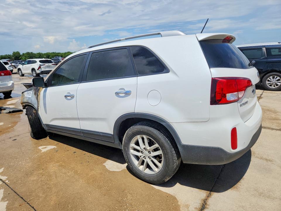 2014 Kia Sorento VIN 5XYKT4A66EG495686 COPART salvage auction — ENGINE BURN, Tx - Nonrepairable Title, sold $150 on 2026-07-02 (photo 2)
