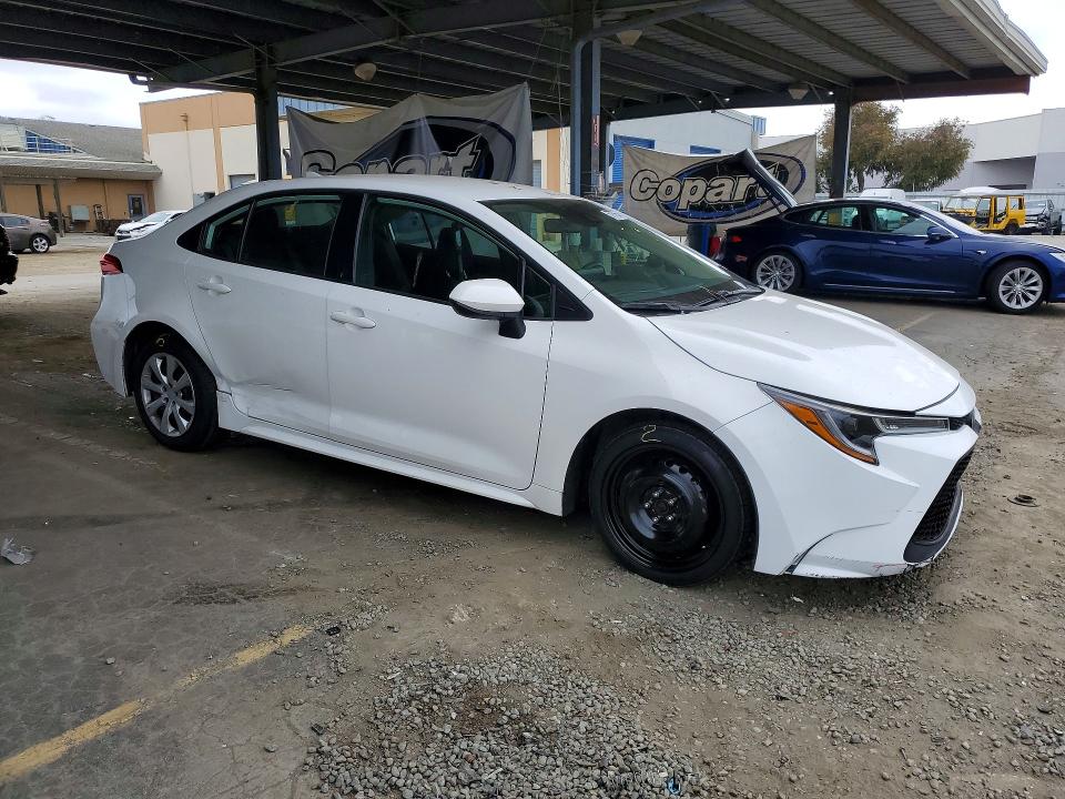 2021 Toyota Corolla VIN 5YFEPMAEXMP178562 COPART salvage auction — SIDE, Ca - Salvage Certificate, sold $6,500 on 2026-07-07 (photo 4)