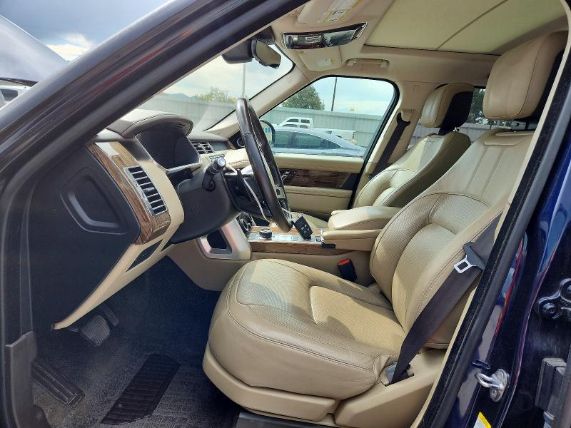 2018 Land rover RANGE ROVER VIN SALGS2RE9JA501024 COPART salvage auction — FRONT END, Co - Salvage Title, sold $12,800 on 2026-07-13 (photo 7)
