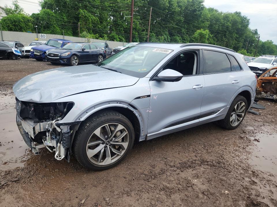 2021 Audi E-tron VIN WA1LAAGE6MB038404 — COPART salvage auction photo