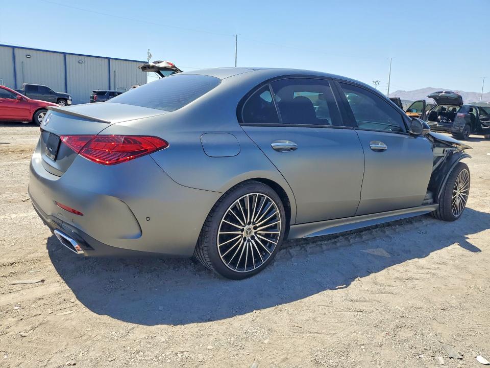 2022 Mercedes-benz C-klasse VIN W1KAF4GB8NR065995 COPART salvage auction — FRONT END, NV - SALVAGE TITLE, sold $18,800 on 2026-07-02 (photo 3)