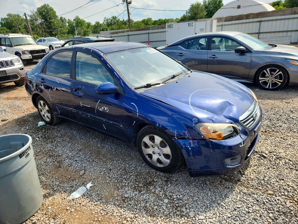 2009 Kia Spectra VIN KNAFE222695637817 COPART salvage auction — FRONT END, Nj - Cert Of Title-Salvage, sold $375 on 2026-07-07 (photo 4)