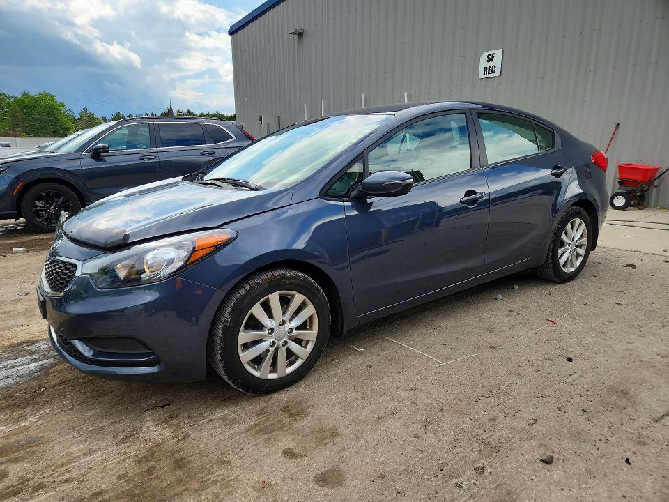 2014 Kia VIN KNAFX4A60E5177588 COPART salvage auction — FRONT END, Wi - Certificate Of Title, sold $1,850 on 2026-07-06 (photo 1)