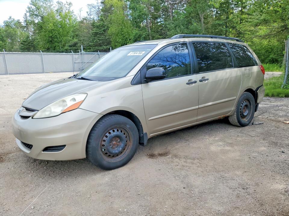 2007 Toyota Sienna VIN 5TDZK29C17S006648 COPART salvage auction — REAR END, ON - PERMIT SALVAGE, sold $1,450 on 2026-07-14 (photo 1)
