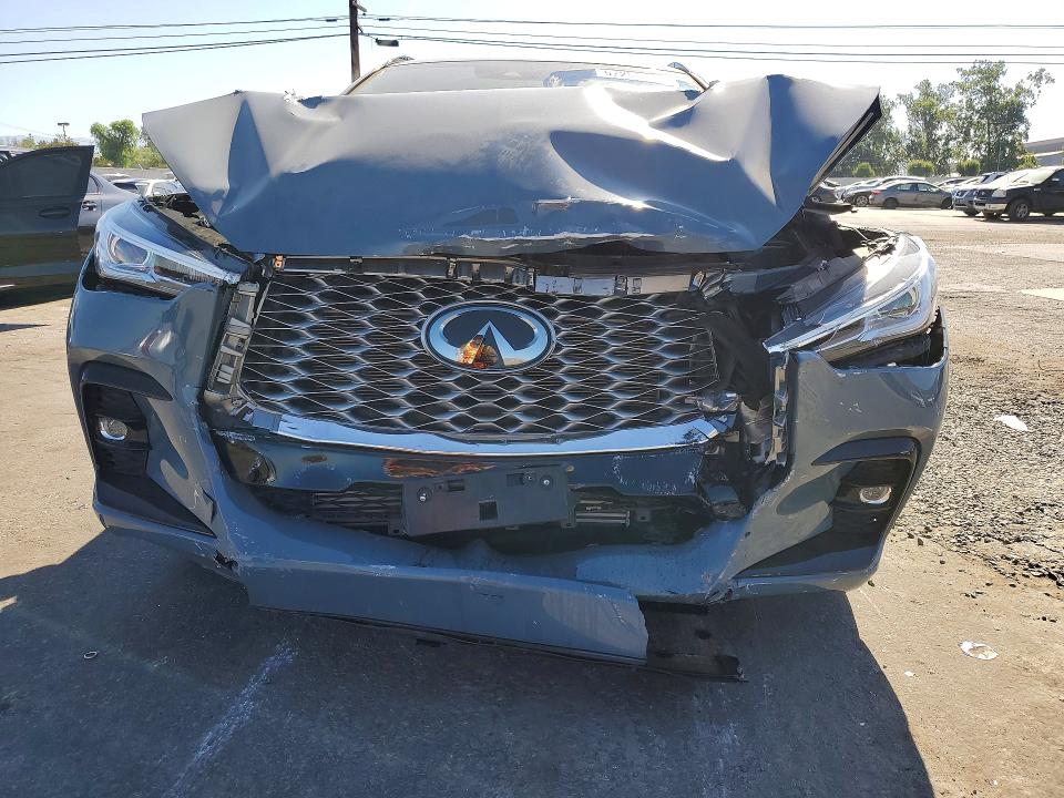 2022 Infiniti Qx55 VIN 3PCAJ5J35NF115399 COPART salvage auction — FRONT END, Ca - Salvage Certificate, sold $7,600 on 2026-08-03 (photo 5)