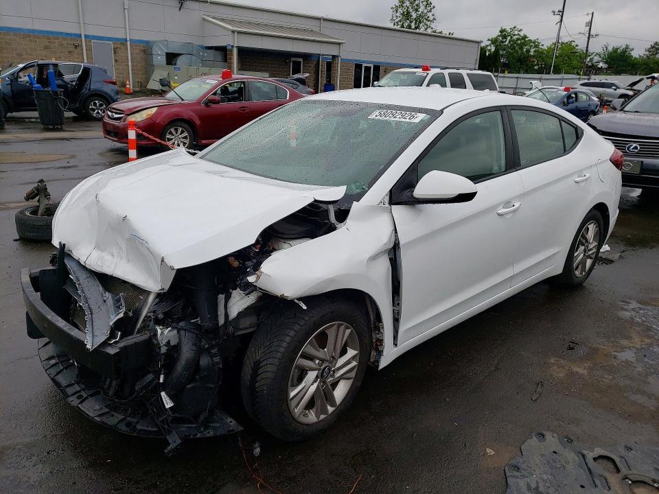 2019 Hyundai Elantra VIN 5NPD84LF4KH471852 COPART salvage auction — FRONT END, CT - CERT OF TITLE-SALVAGE, sold $1,100 on 2026-07-02 (photo 1)