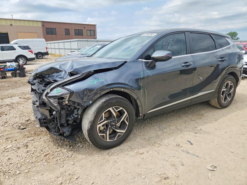 2025 Kia VIN KNDPU3DF6S7353386 COPART salvage auction — FRONT END, Ks - Cert Of Title-Salvage, sold $1,000 on 2026-07-21 (photo 1)