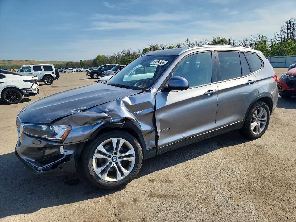 2017 BMW X3 VIN 5UXWX7C37H0W39684 COPART salvage auction — FRONT END, Ny - Mv-907A Salvage Certificate, sold $1,550 on 2026-07-20 (photo 1)