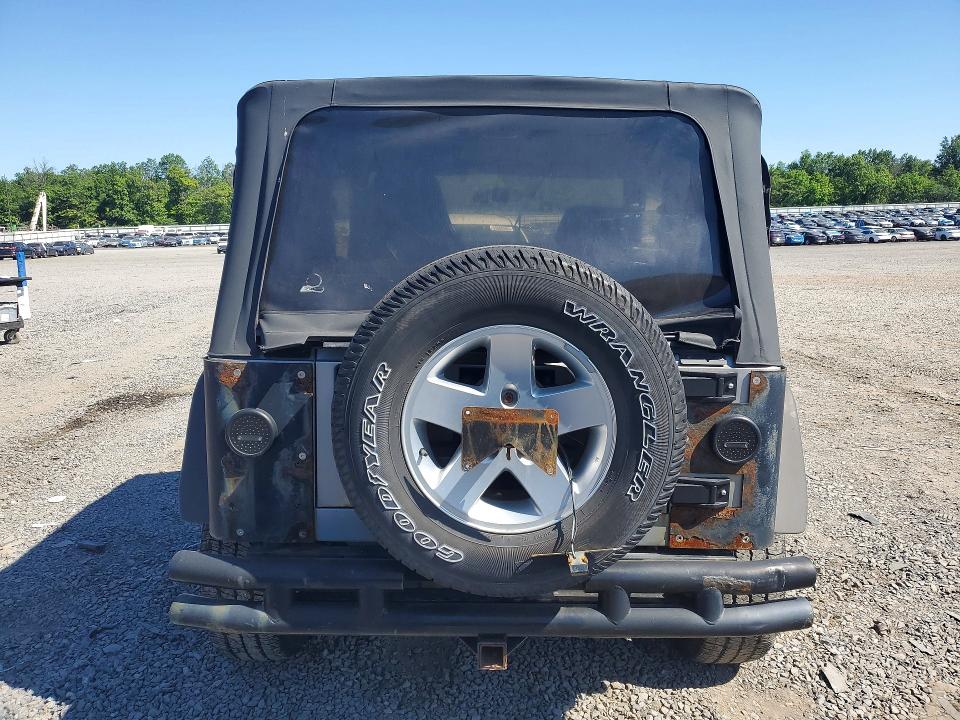 2001 Jeep Wrangler / VIN 1J4FA49S01P357071 COPART salvage auction — MINOR DENT/SCRATCHES, NJ - CERTIFICATE OF TITLE, sold $700 on 2026-07-21 (photo 6)