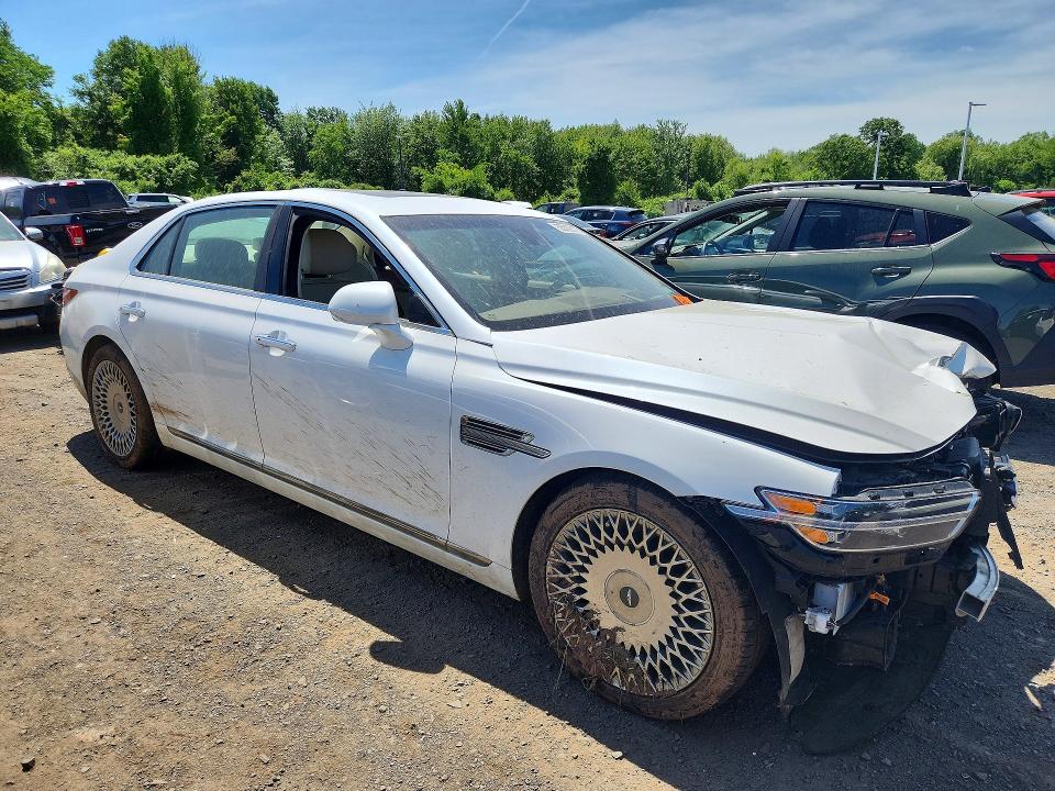 2020 Genesis G90 VIN KMTF54PH8LU078197 COPART salvage auction — FRONT END, NH - CERT OF TITLE-SALVAGE, sold $475 on 2026-07-30 (photo 4)