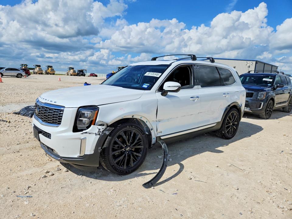 2020 Kia Telluride VIN 5XYP5DHCXLG071713 COPART salvage auction — FRONT END, Tx - Salvage Vehicle Title, sold $6,300 on 2026-07-09 (photo 1)