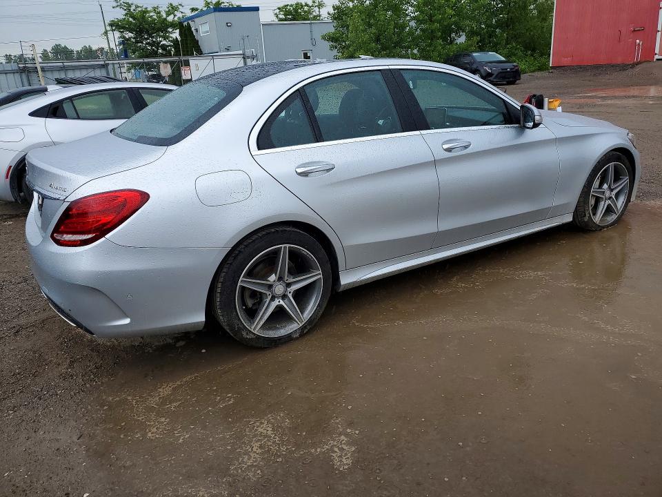 2015 Mercedes-benz C class VIN 55SWF4KB7FU028241 COPART salvage auction — ROOF, On - Permit No Brand - Unfit, sold $6,000 on 2026-07-09 (photo 3)